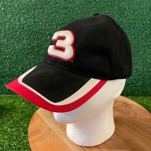Winners Circle Dale Earnhardt 3 Hat Mens One Size Black Red Racing Cap Strapback